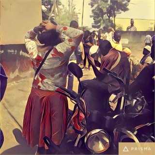 photo : franck stéphane ndzomga rue à Douala