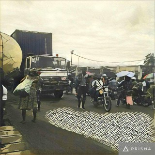 photo : franck stéphane ndzomga rue à Douala